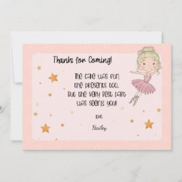 ライト バレリーナ サンクス カード