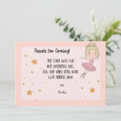 ライト バレリーナ 感謝カード (スタンド正面)