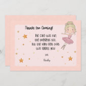 ライト バレリーナ 感謝カード (正面/裏面)