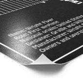 ライト・フライヤー – 飛行機の設計図スケッチ計画PD フォトプリント (角)