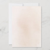 ライト フラワーズ パンパス グラス ボヘミア エンゲージメント パーティー 招待状 (裏面)