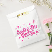 ライト & ホットピンク スパークルスターズ パーティーしよう フェイバーバッグ (封をした状態)