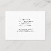 ライト·ホワイト·ウォーターマーク·スタイルはかりで測·オブ·ジャスティス 名刺 (裏面)