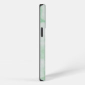 ライト ミント グリーン マーブル iPhoneケース (右側面)