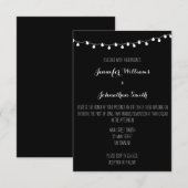 ライト モダン ウェディング 招待状 (正面/裏面)