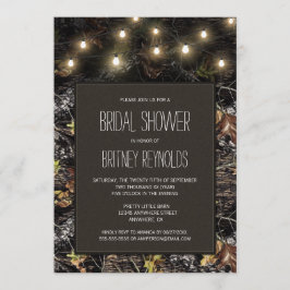 ライト+狩り迷彩柄ブライダルシャワー招待状 招待状