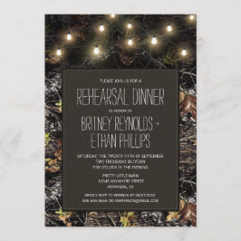 ライト+狩り迷彩柄リハーサルディナー招待状 招待状