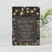 ライト+狩り迷彩柄婚約パーティ招待状 招待状 (スタンド正面)