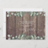 ライト&素朴ウッドフォトセージブライダルシャワー 招待状 (裏面)