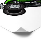 ライトATV | 4人のホイーリングする女の子 ポスター (角)