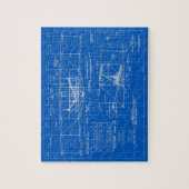 ライトBros。 "フライヤ"の青写真1903年 ジグソーパズル (縦)