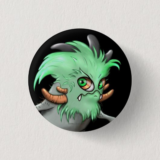 ライトCHICHIかわいい外国モンスターの小さいボタン2 缶バッジ (正面)