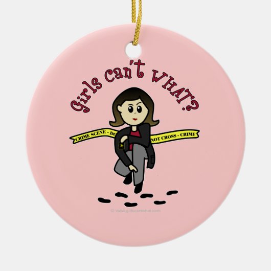 ライトCSI探偵 セラミックオーナメント (正面)