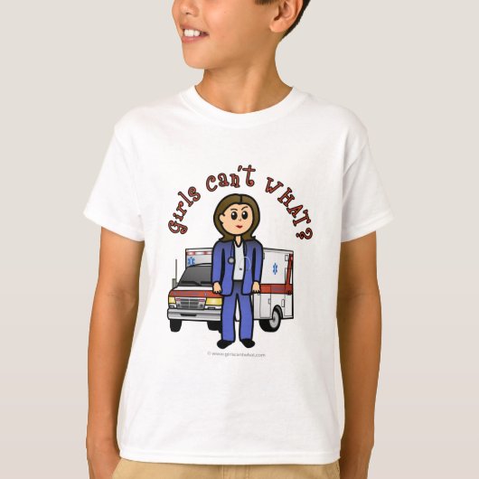 ライトEMT救急医療隊員ガール Tシャツ (正面)
