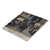 「ライトO」ロンドン」(色のlitho) タイル (側面)