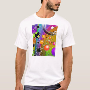 ライトTシャツ-ビッグバンブラックホールアポップ・アートのート Tシャツ