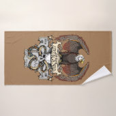 ライドしてライブにライドバイクもしくは自転車に乗る人デザイン バスタオル (バスタオル)