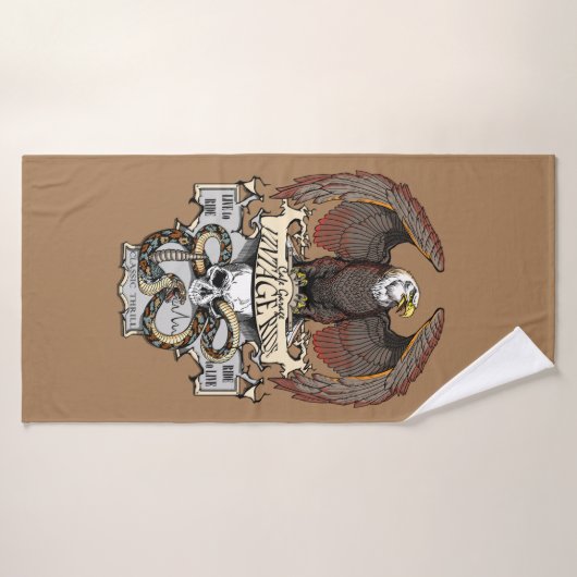 ライドしてライブにライドバイクもしくは自転車に乗る人デザイン バスタオル (バスタオル)