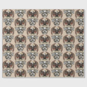 ライドしてライブにライドバイクもしくは自転車に乗る人デザイン ラッピングペーパー (フラット)