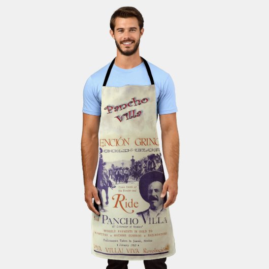 ライドウィズパンチョヴィラヴィンテージメキシコ エプロン (着用した状態)