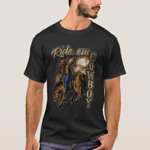 ライドエムカウボーイデザイン Tシャツ