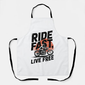 ライドファストライブサイクリストのTシャツ エプロン
