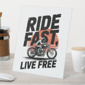 ライドファストライブサイクリストのTシャツ 台座サイン (インサイチュ)