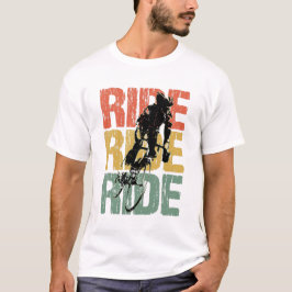 ライドライドヴィンテージ自転車 Tシャツ