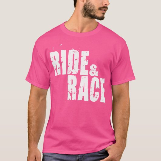 ライドレースモトクロスBmxボーイズガールズ Tシャツ (正面)