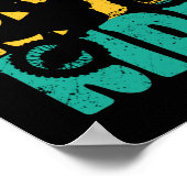 ライドヴィンテージモトクロスモータースポーツレトロバイク ポスター (角)