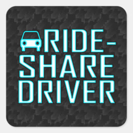ライド共有ドライバーRideshare Driving スクエアシール