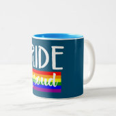 ライド誇りを持ったサイクリング ツートーンマグカップ (正面右)