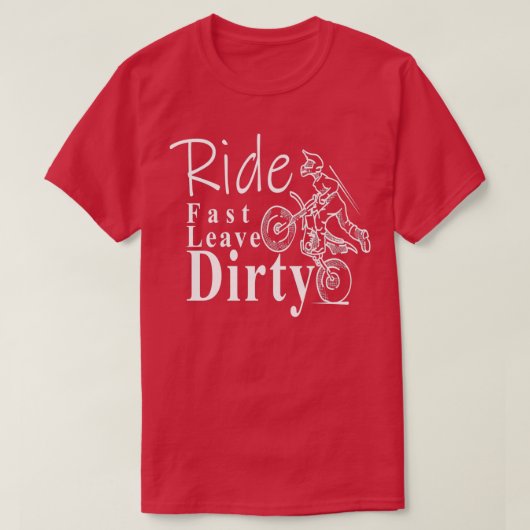 ライド速離れく汚れた若者の汚れトラックmotocross M Tシャツ (デザイン正面)