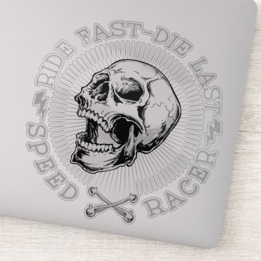 ライド高速死ぬ最後のスカルスピードレーサーボーン シール (詳細)