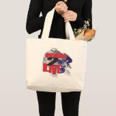 ライド2ライブBMXライダー ラージトートバッグ (正面(商品))