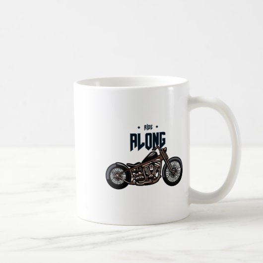ライド・アロング・ステッカー コーヒーマグカップ (右)