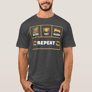 ライド イート スリープ アンド リピート ヴィンテージ Tシャツ