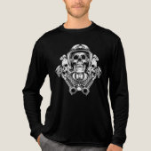 ライド・オア・ダイ・スカルエンジン トライブレンドTシャツ (正面)