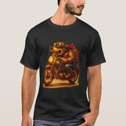 ライド・オア・ロア - バイカーベアのキャラクターTシャツ Tシャツ (正面)