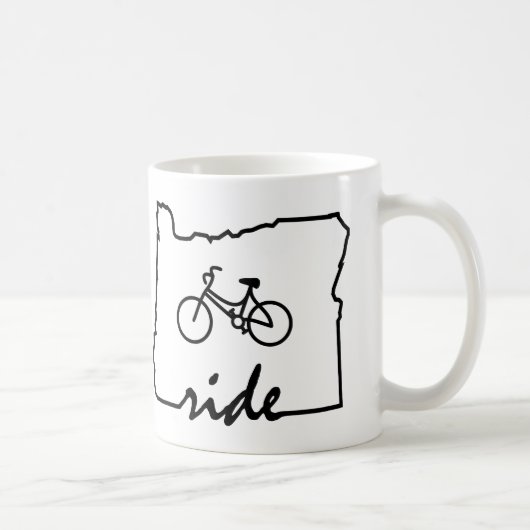 ライド オレゴン (サイクリング) コーヒーマグカップ (右)