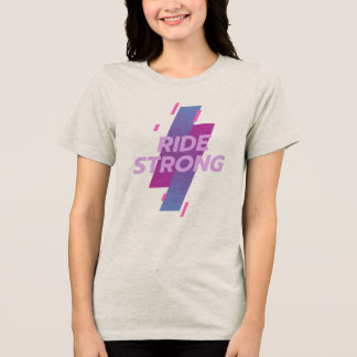 ライド ストロング: スピンクラスとインドアサイクリング トライブレンドTシャツ