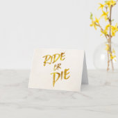 ライド/ダイ金ゴールドフェイクフォイル金やる気を起こさせる属 カード (黄色い花)