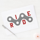 ライド（チェーン） 長方形シール (封筒)