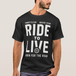 ライド・トゥ・リブ ヴィンテージモーターサイクル バイカーTシャツ Tシャツ