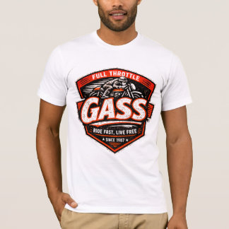ライド・ファスト・リブ・フリー バイカーTシャツ Tシャツ