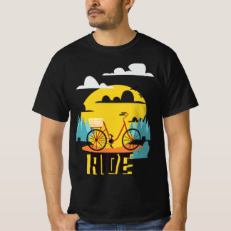 ライド – 鮮やか自転車アドベンチャーTシャツ Tシャツ
