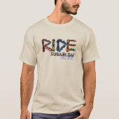 ライドSugarloaf Maine男のスノーボードティー Tシャツ (正面)