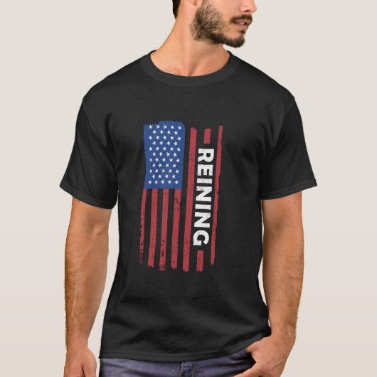 ライナー アメリカ国旗 レイニング Tシャツ (正面)