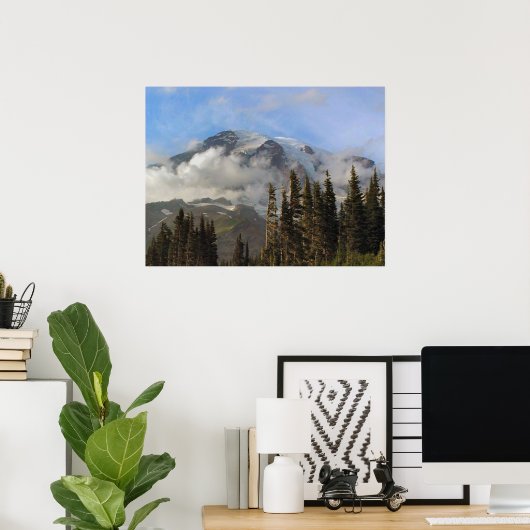 ライニエ山 ポスター (ホームオフィス)