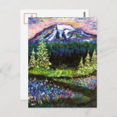 ライニエ山 ポストカード (正面/裏面)